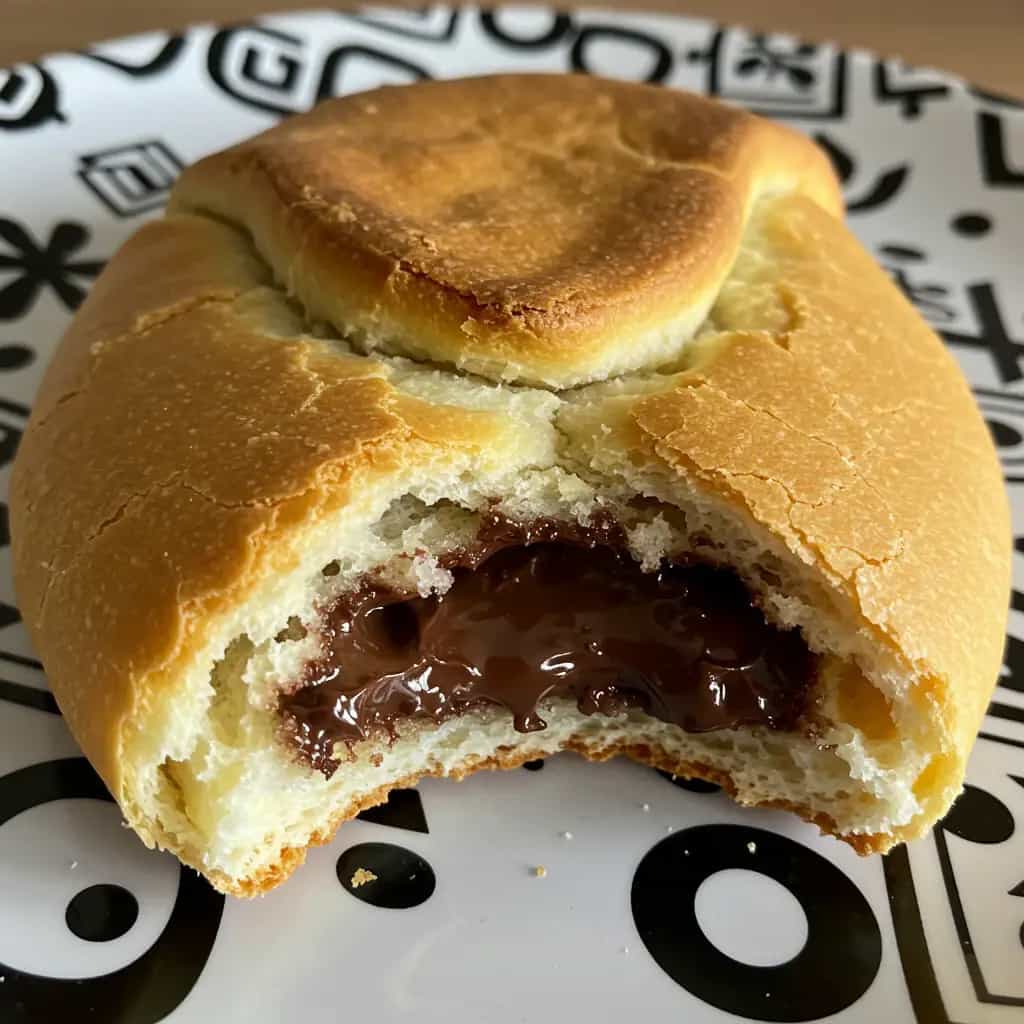 Calzone de Banana e Chocolate