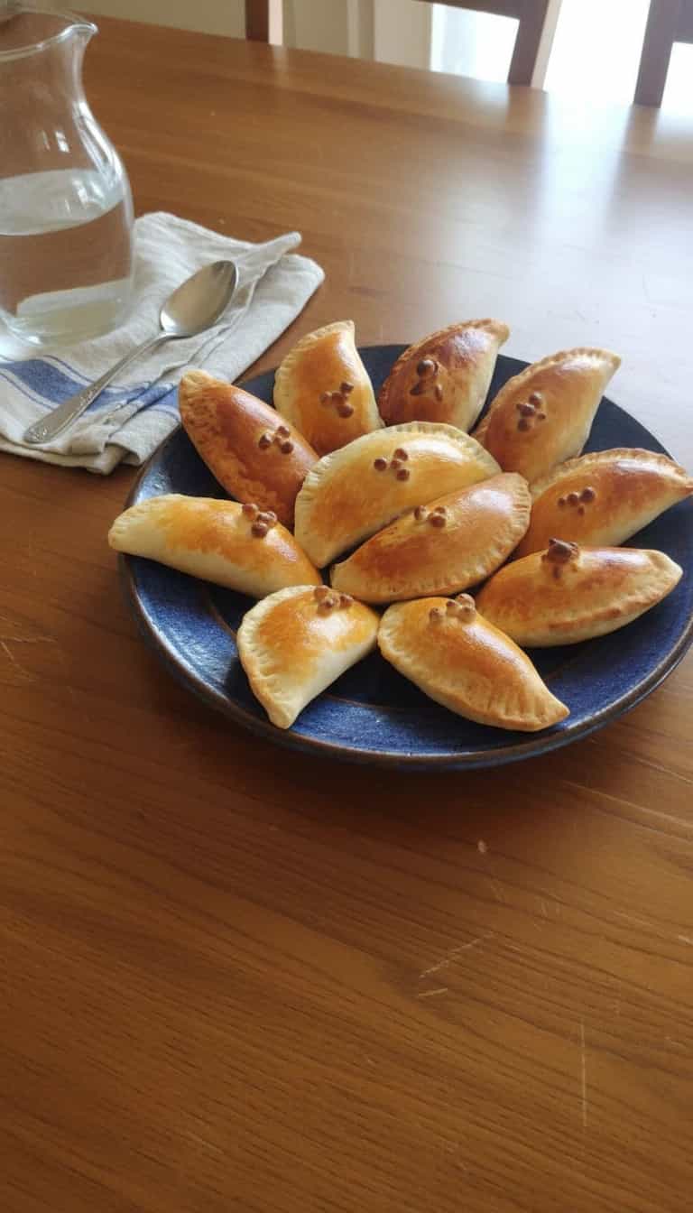 Foto deliciosa de Calzone de Frango e Espinafre Assado pronta para servir - Snacks Assados