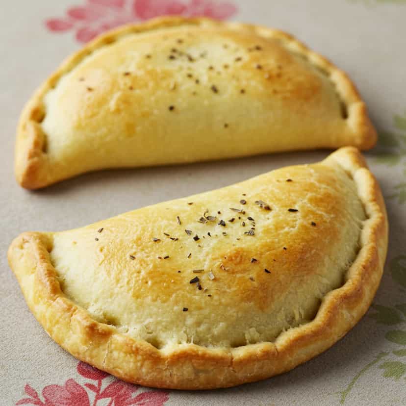 Foto deliciosa de Calzone de Frango, Queijo e Tomate pronta para servir - Outras Receitas