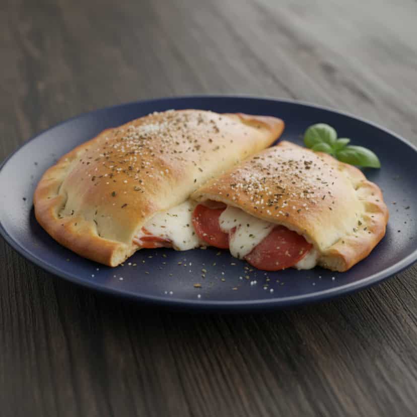 Foto deliciosa de Calzone de Queijo e Presunto pronta para servir - Pizzas & Salgados