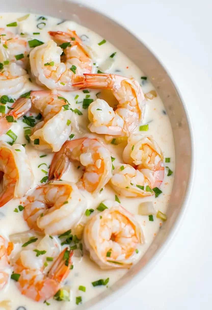 Camarão Low Carb com Cream Cheese