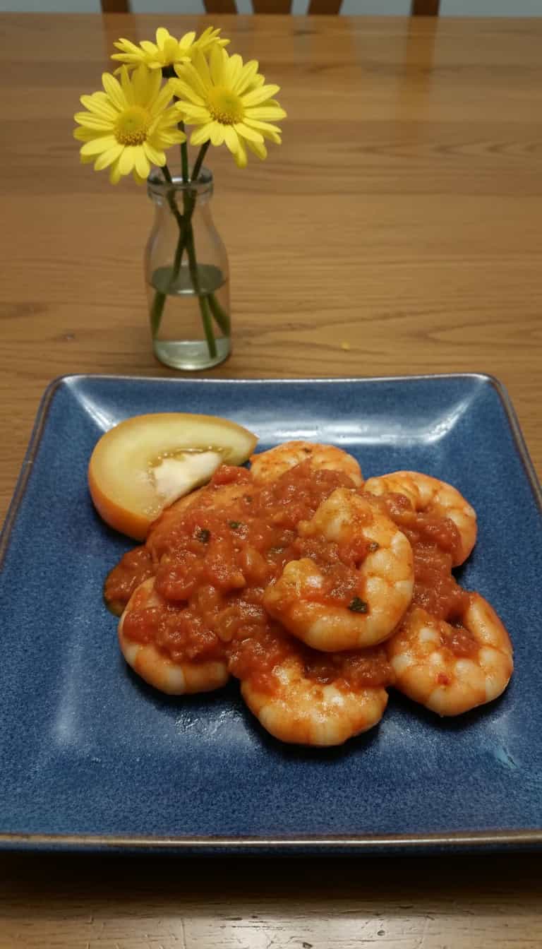 Foto deliciosa de Camarões ao Catupiry na Moranga pronta para servir - Peixes & Frutos do Mar