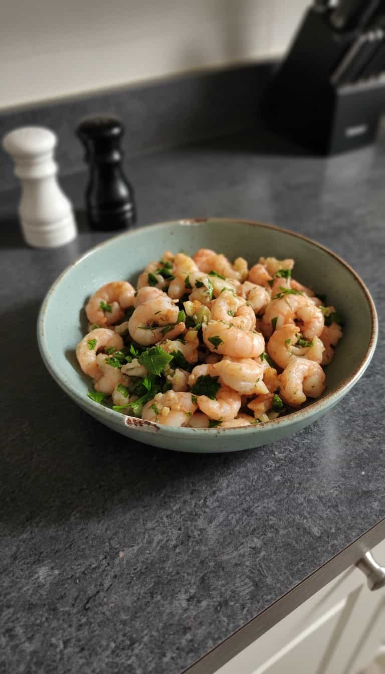 Foto deliciosa de Camarões ao Estilo Italiano pronta para servir - Outras Receitas