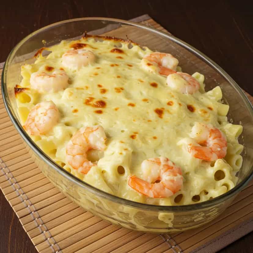 Foto deliciosa de Camarões ao Molho Branco com Macarrão pronta para servir - Massas & Macarrão