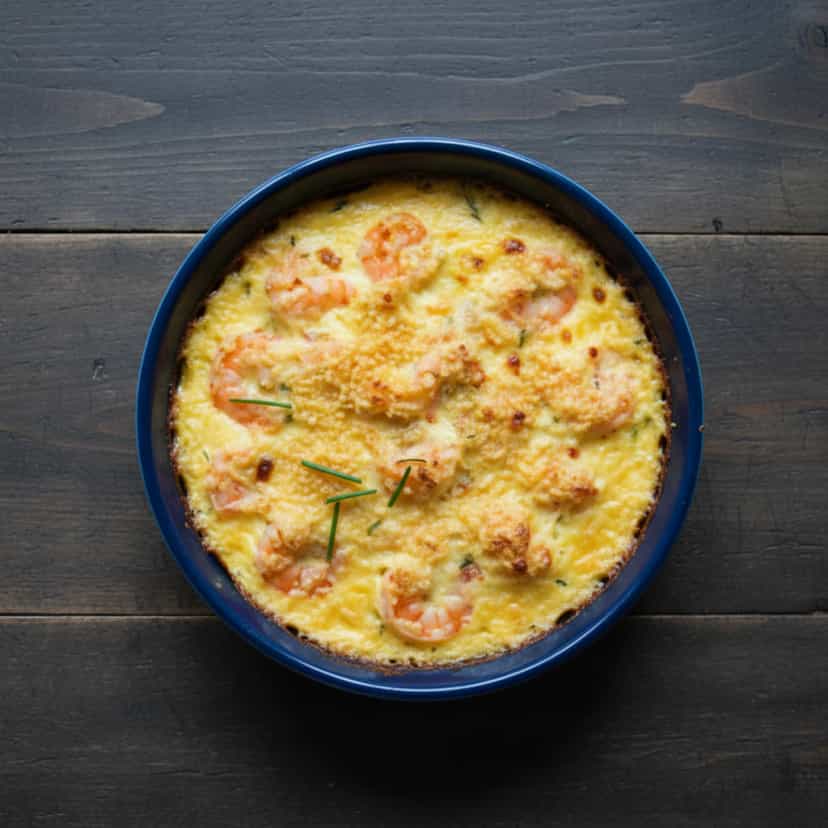 Foto deliciosa de Camarões ao Molho Cremoso de Mostarda pronta para servir - Peixes & Frutos do Mar