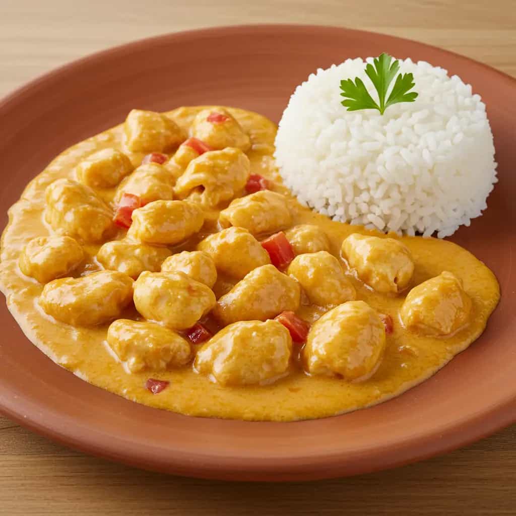 Camarões ao Molho de Curry e Maçã