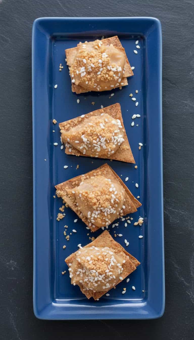 Canapés de Amendoim Crocante