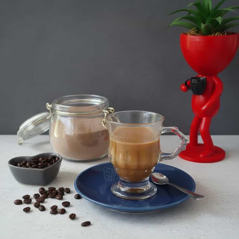 Foto deliciosa de Cappuccino Caseiro Sem Lactose pronta para servir - Bebidas Quentes