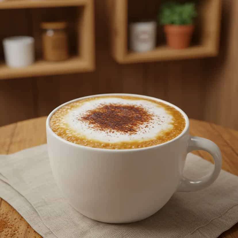 Foto deliciosa de Cappuccino fácil e econômico pronta para servir - Bebidas Quentes