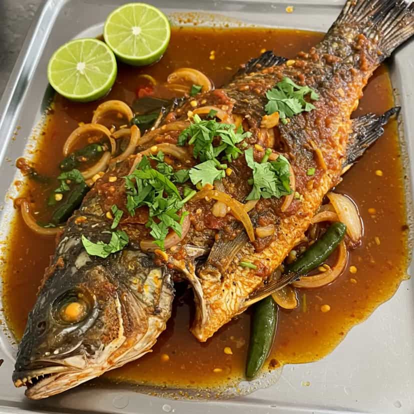 Foto deliciosa de Caranha Assada Recheada pronta para servir - Carnes & Frango