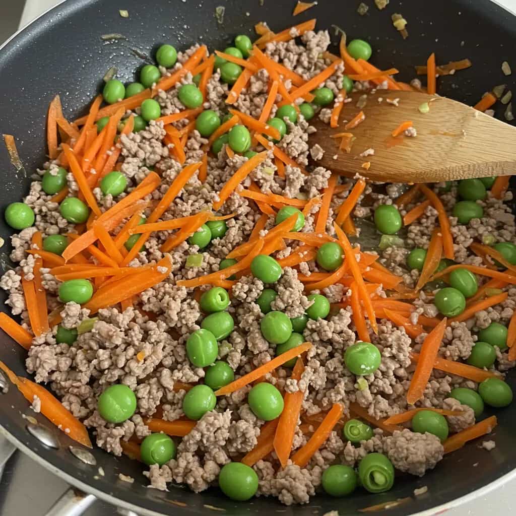 Carne com Cenoura e Vagem