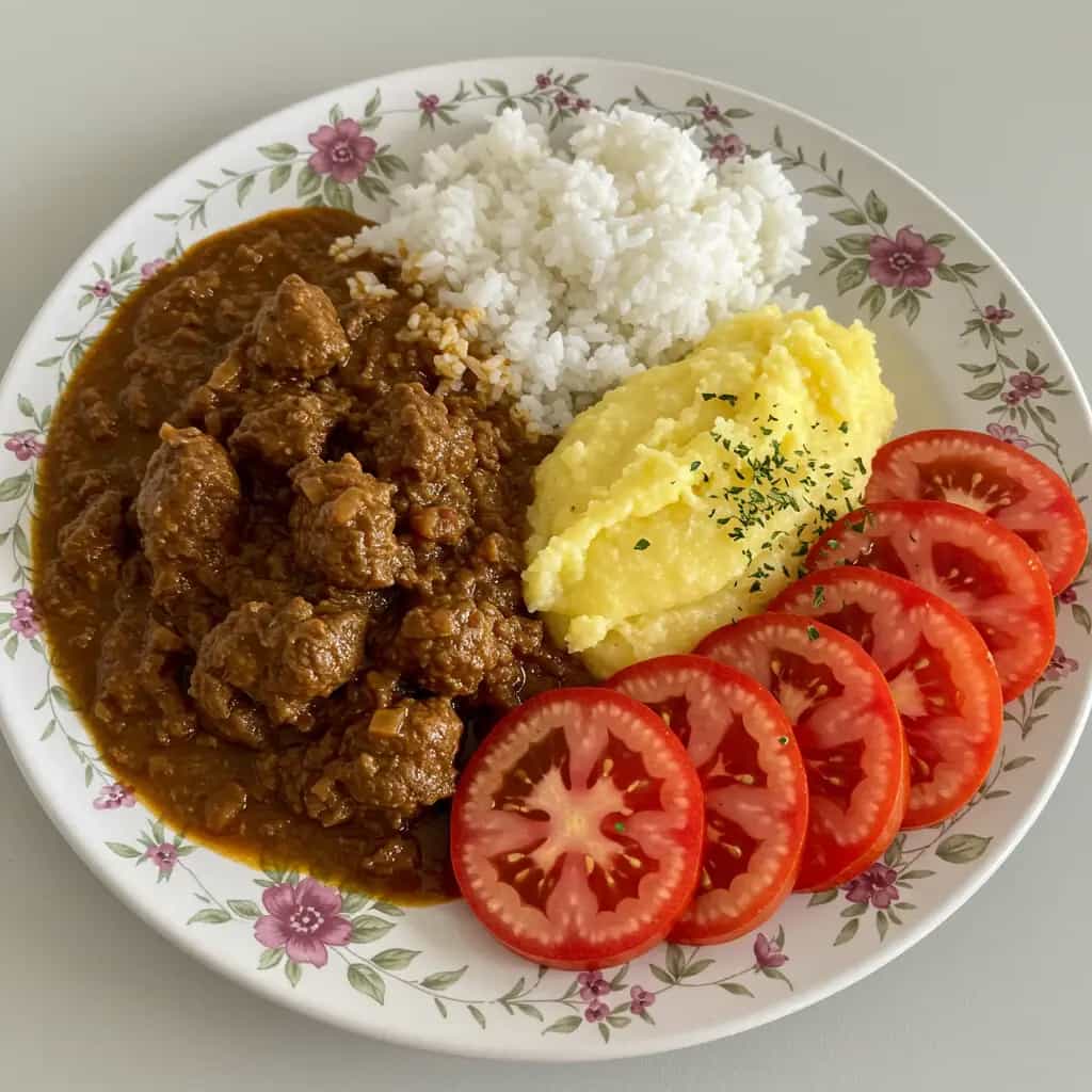 Carne com Cerveja Preta