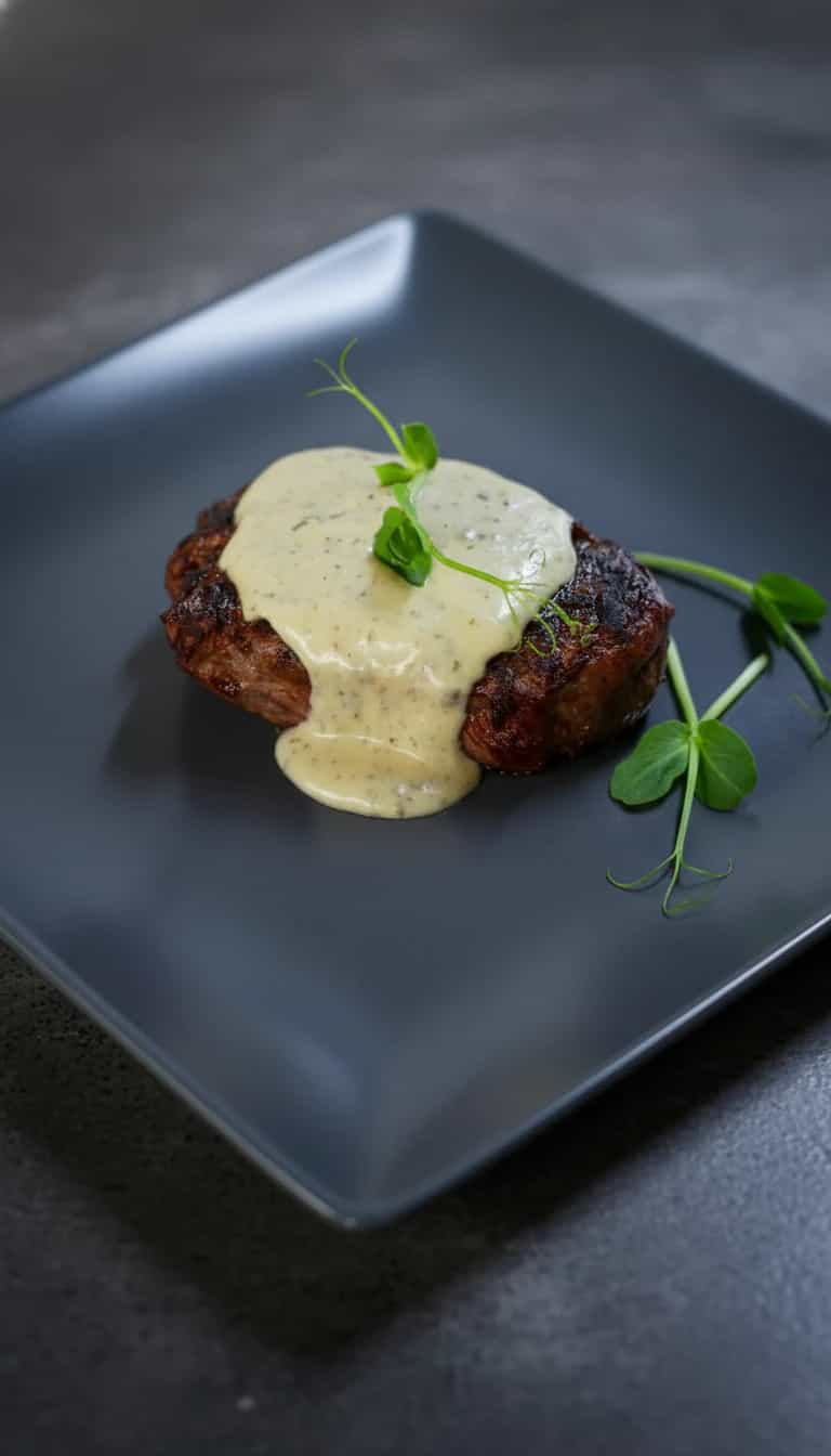Foto deliciosa de Carne com Creme de Batata pronta para servir - Carnes & Frango