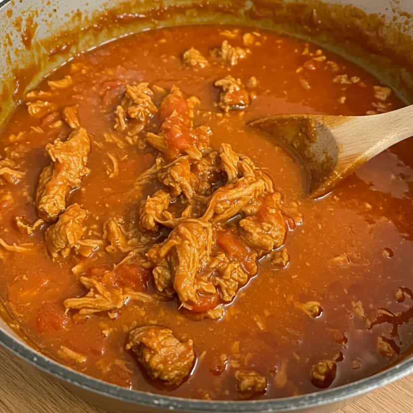 Foto deliciosa de Carne de Sol ao Molho de Tomate pronta para servir - Carnes & Frango