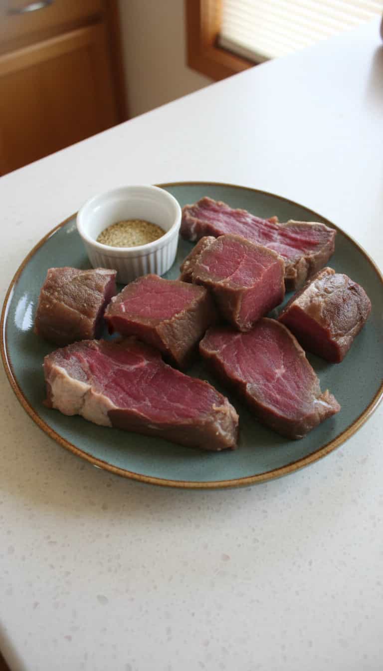 Foto deliciosa de Carne de Sol Maturada: Contrafilé pronta para servir - Carnes & Frango