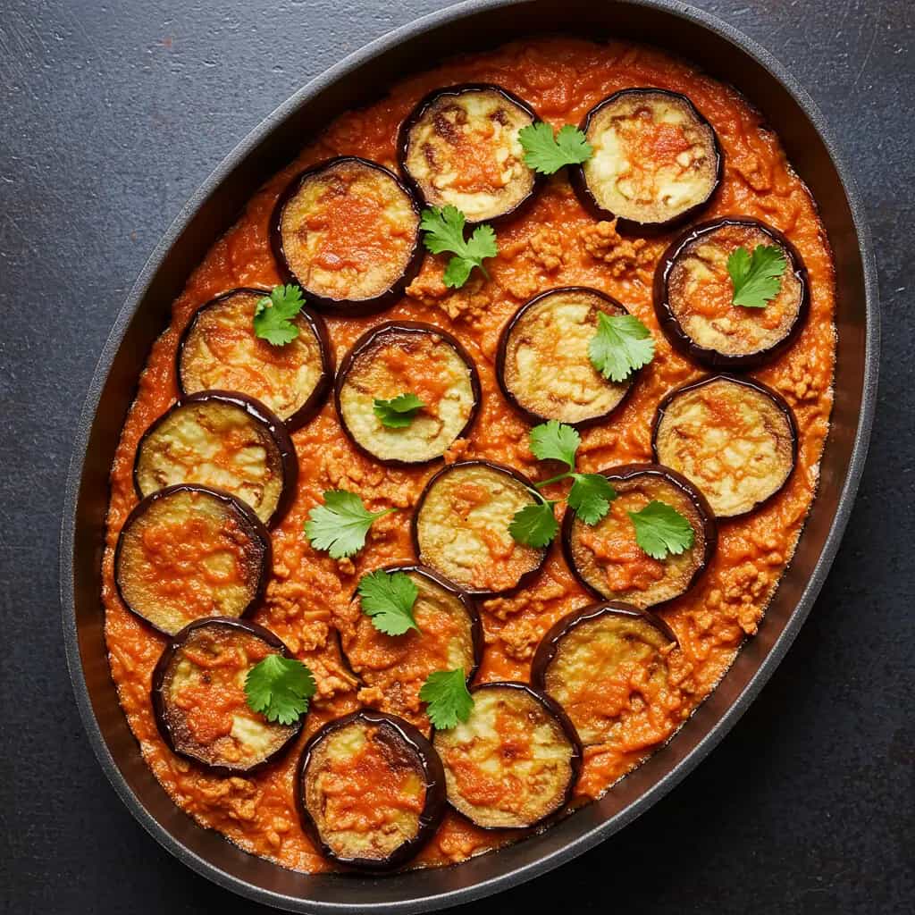 Carne Moída com Berinjela