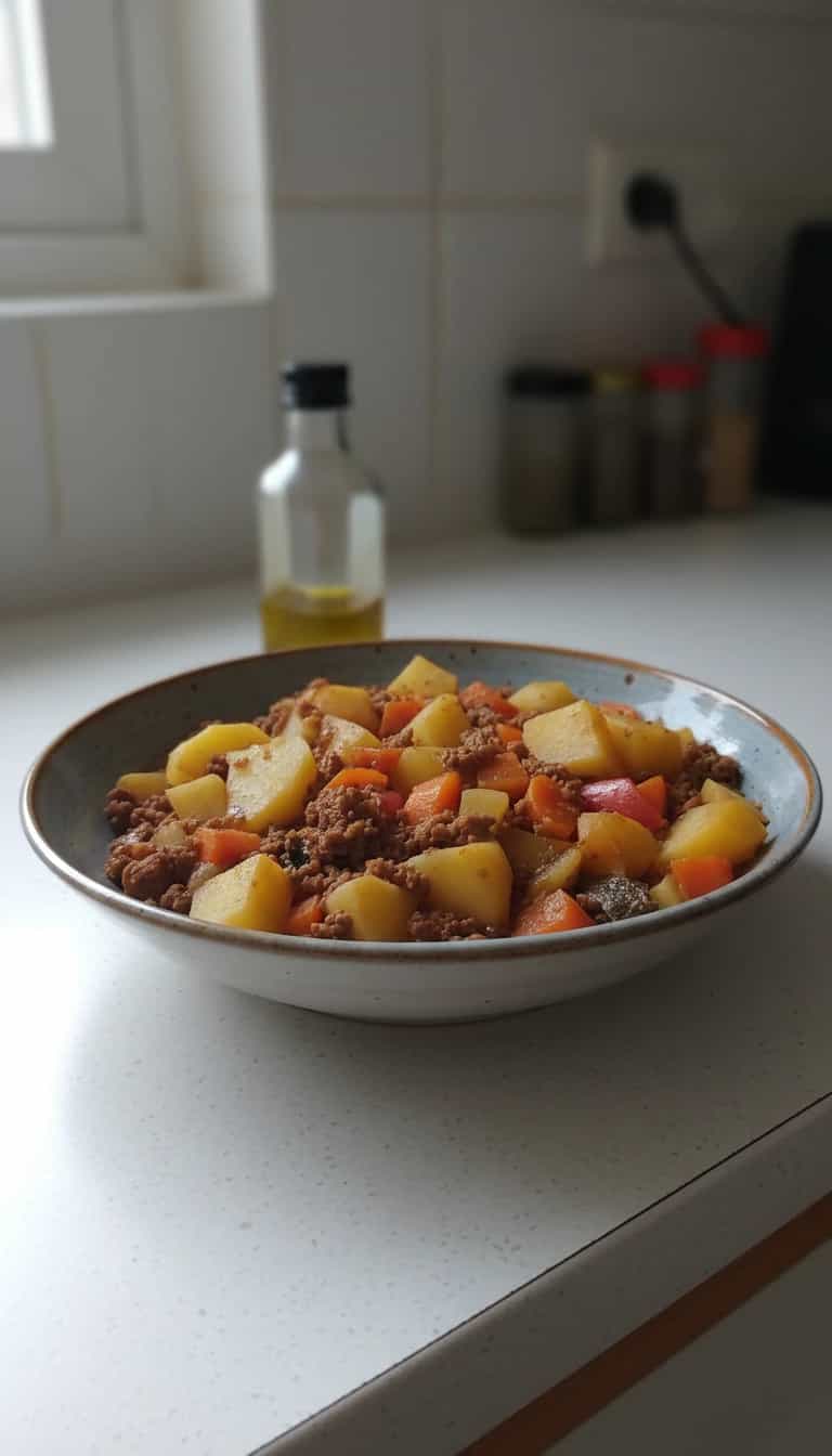 Foto deliciosa de Carne Moída Refogada com Legumes pronta para servir - Outras Receitas