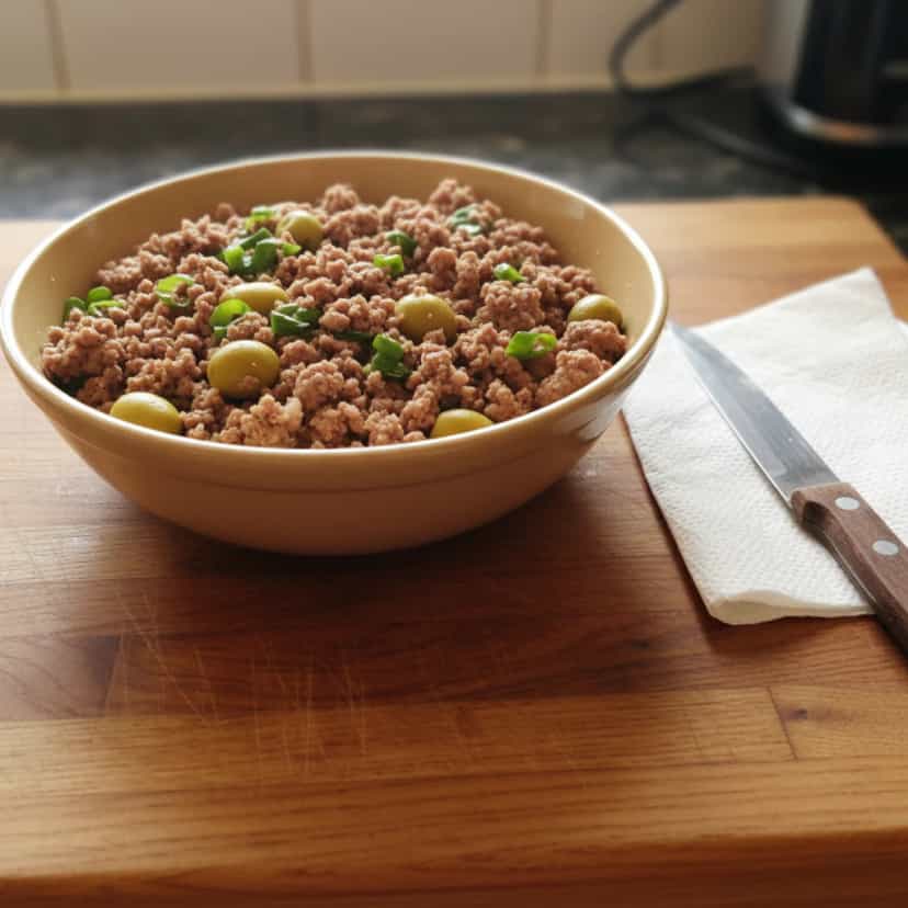 Foto deliciosa de Carne Moída Saborosa pronta para servir - Outras Receitas