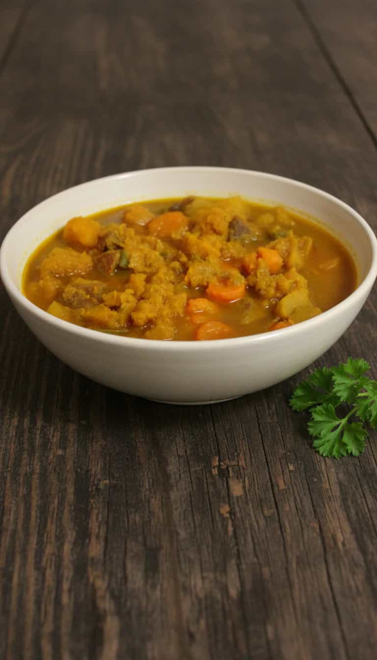 Foto deliciosa de Carne saborosa com abóbora e cenoura pronta para servir - Carnes & Frango