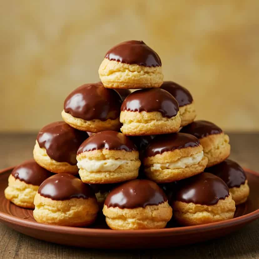 Foto deliciosa de Carolinas de Doce de Leite pronta para servir - Outras Receitas