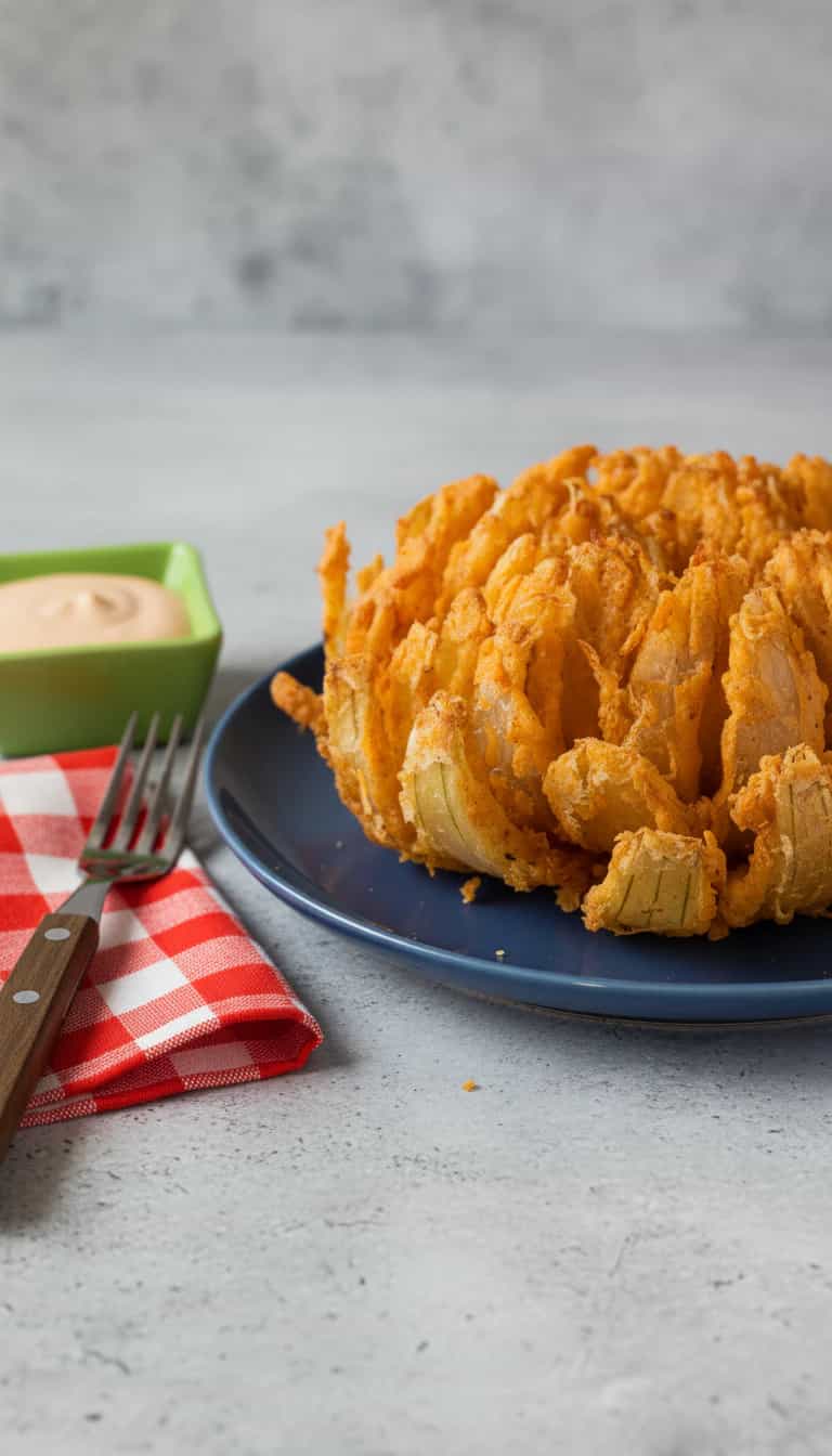 Foto deliciosa de Cebola Empanada Gigante pronta para servir - Salgadinhos