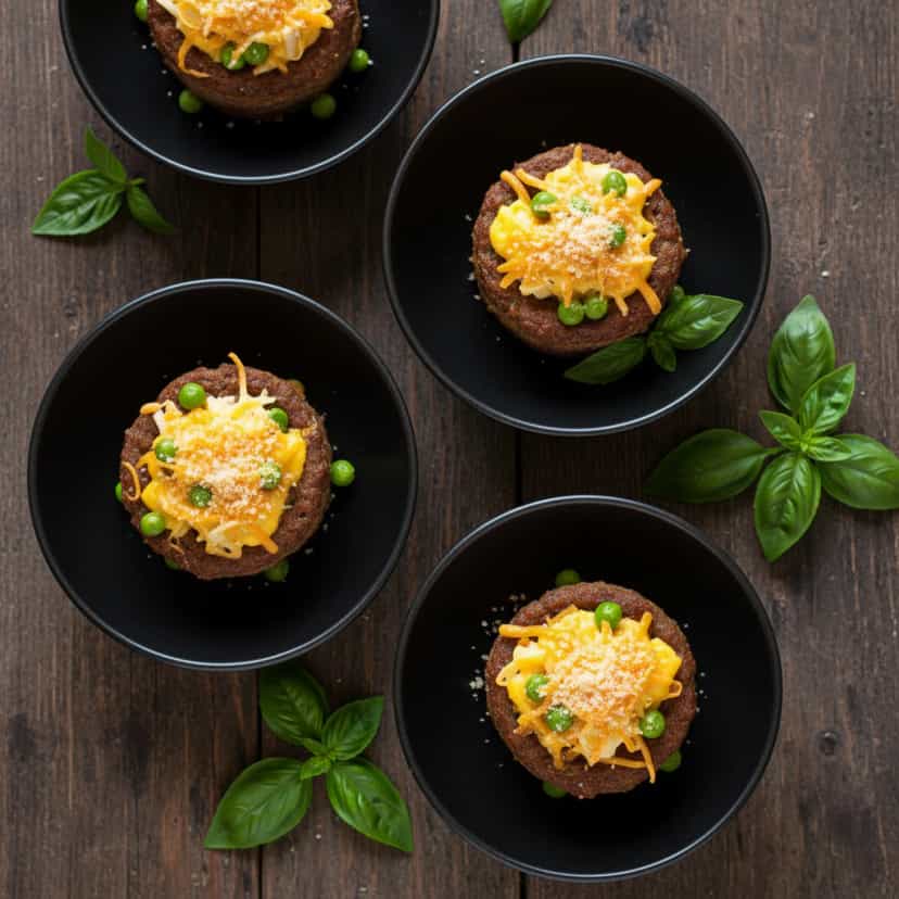 Foto deliciosa de Cestinhas de Carne com Legumes pronta para servir - Carnes & Frango