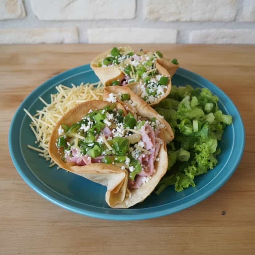 Foto deliciosa de Cestinhas de Ricota e Presunto pronta para servir - Lanches de Padaria