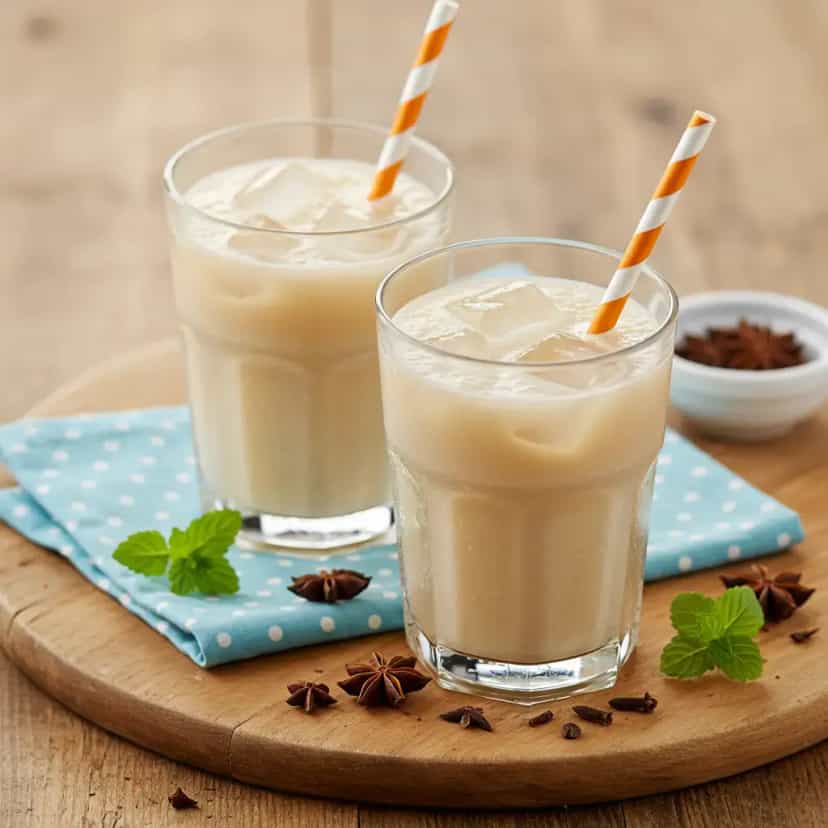 Foto deliciosa de Chá Mate Refrescante com Limão pronta para servir - Bebidas Brasileiras