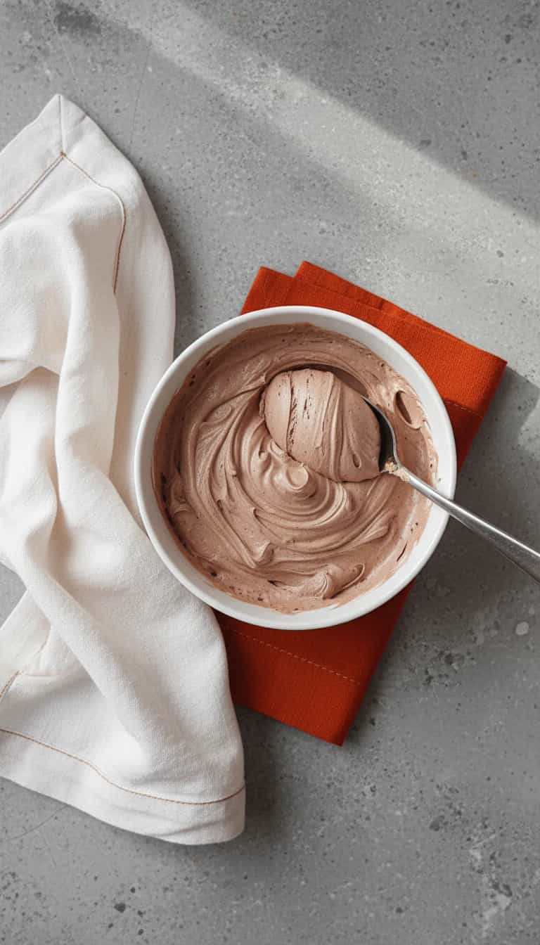 Foto deliciosa de Chantilly de Chocolate Vegano pronta para servir - Outras Receitas