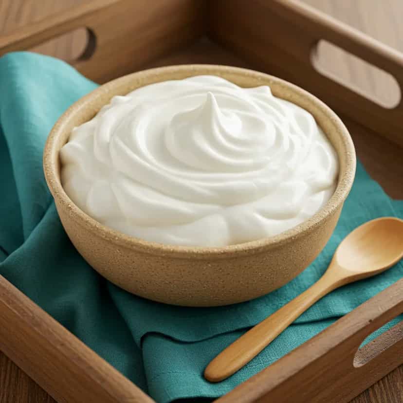 Foto deliciosa de Chantilly de Nata pronta para servir - Outras Receitas