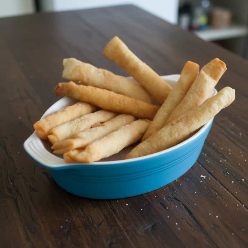 Foto deliciosa de Charutos de Mortadela pronta para servir - Salgadinhos