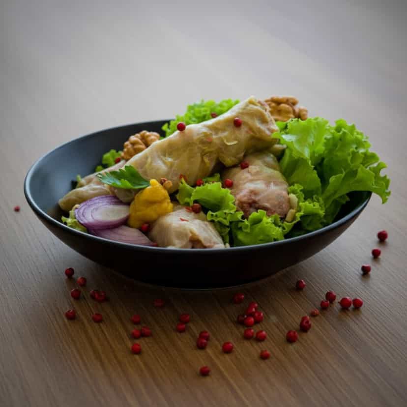 Foto deliciosa de Charutos de Repolho da Mamãe pronta para servir - Pratos Brasileiros Icônicos