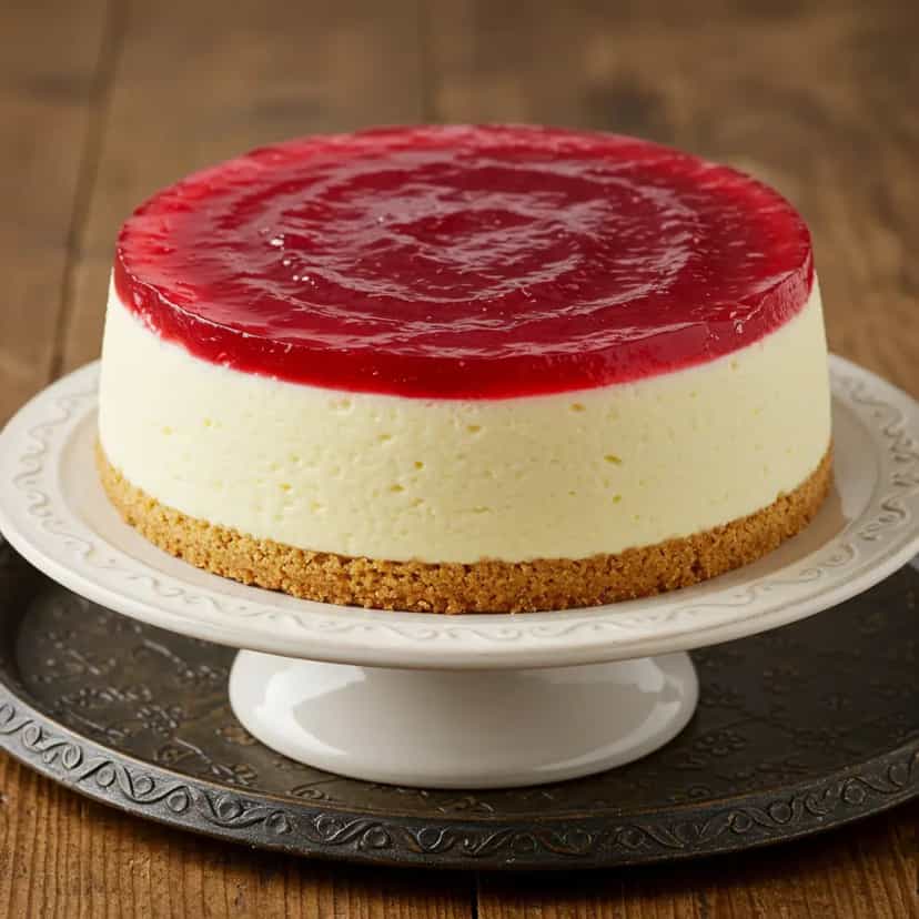 Foto deliciosa de Cheesecake Clássico pronta para servir - Tortas & Tortinhas