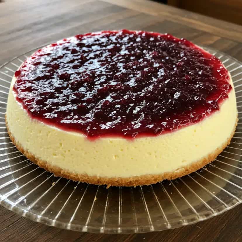 Foto deliciosa de Cheesecake Cremosa de Ricota e Limão pronta para servir - Tortas & Tortinhas
