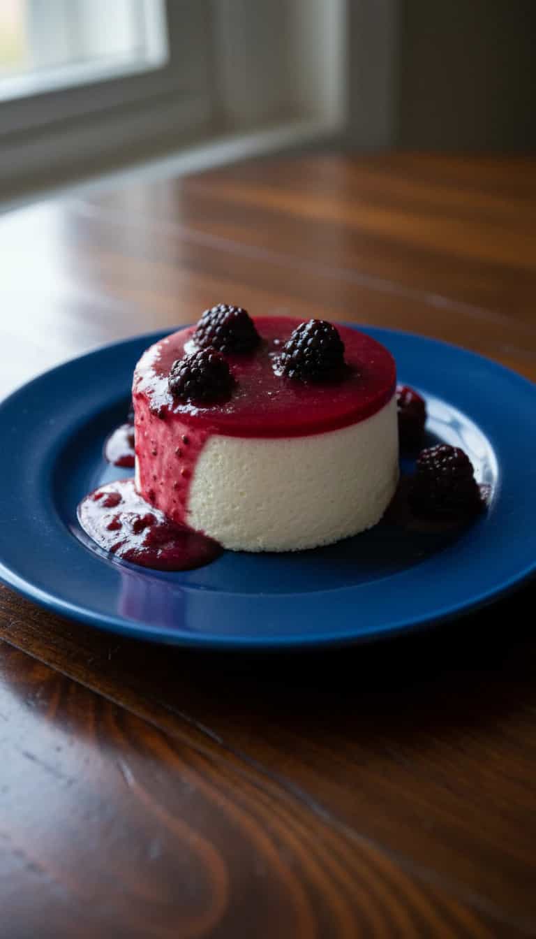Foto deliciosa de Cheesecake Cremoso de Baunilha pronta para servir - Tortas & Tortinhas