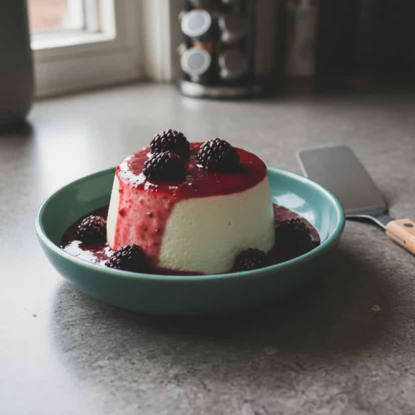 Foto deliciosa de Cheesecake Cremoso sem Forno pronta para servir - Sem Assar