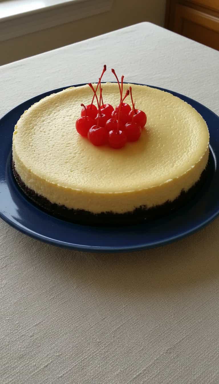Foto deliciosa de Cheesecake de Biscoito Recheado pronta para servir - Tortas & Tortinhas