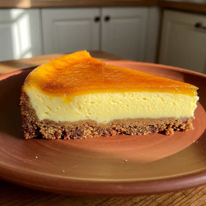 Foto deliciosa de Cheesecake de Chocolate Branco cremoso pronta para servir - Tortas & Tortinhas
