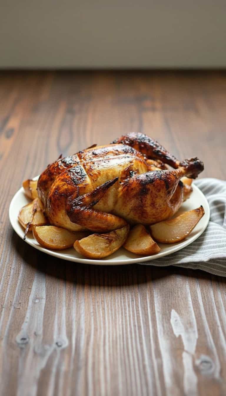 Foto deliciosa de Chester Agridoce com Calda de Pera pronta para servir - Carnes & Frango