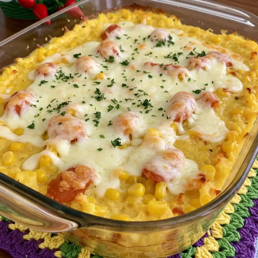 Foto deliciosa de Chica Doida de Milho pronta para servir - Carnes & Frango