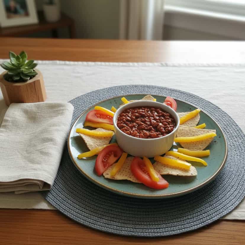 Foto deliciosa de Chilli de Carne com Feijão pronta para servir - Carnes & Frango