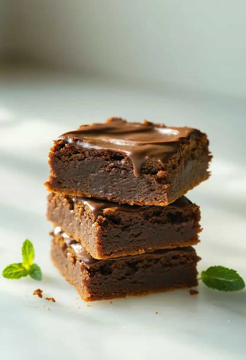 Brownies de Chocolate e Hortelã