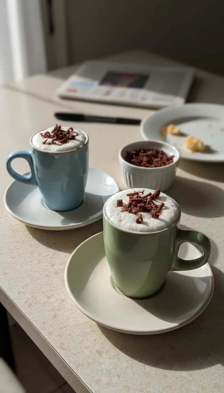 Foto deliciosa de Chocolate Quente Cremoso pronta para servir - Bebidas Quentes