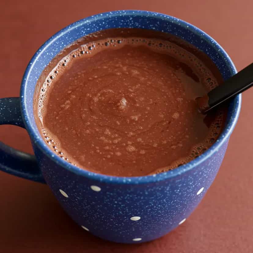 Foto deliciosa de Chocolate Quente Cremoso pronta para servir - Bebidas Quentes
