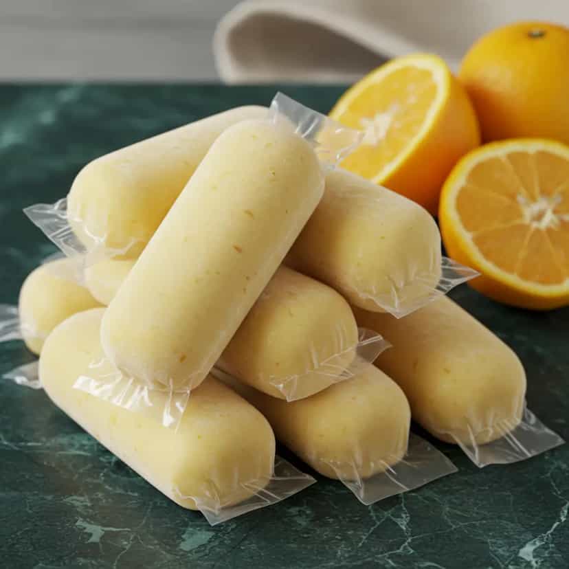 Foto deliciosa de Chup-chup Cremoso de Maracujá pronta para servir - Doces Gelados & Sorvetes