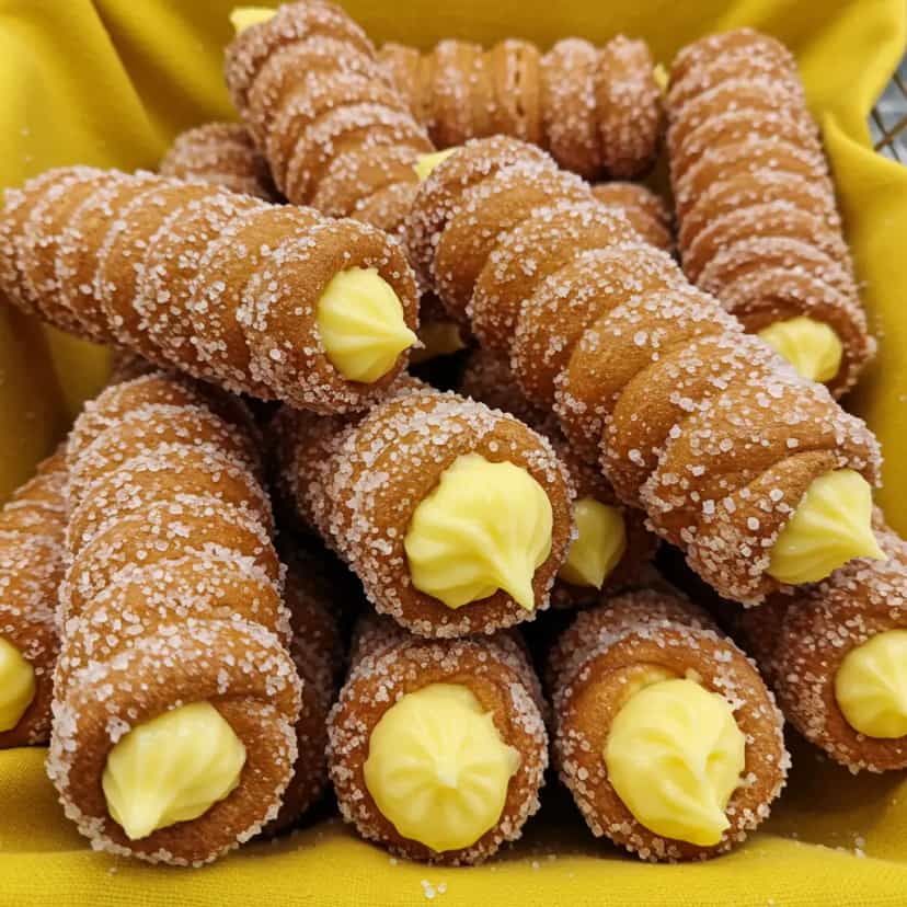 Foto deliciosa de Churros recheado de leite ninho pronta para servir - Outras Receitas