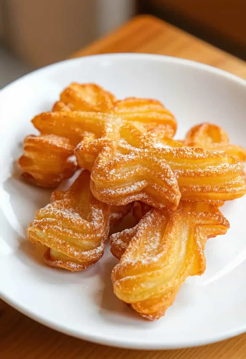 Foto deliciosa de Churros Sem Ovo na AirFryer pronta para servir - Lanches de Padaria