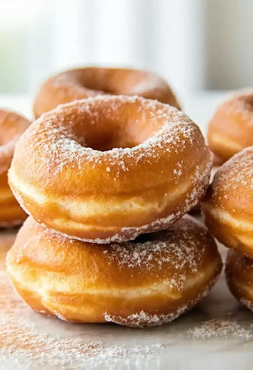 Foto deliciosa de Rosquinhas de Canela e Açúcar pronta para servir - Lanches de Padaria