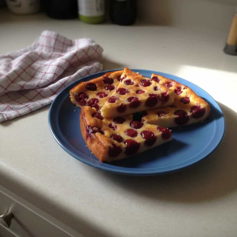 Foto deliciosa de Clafoutis de Cerejas ao Maraschino pronta para servir - Outras Receitas
