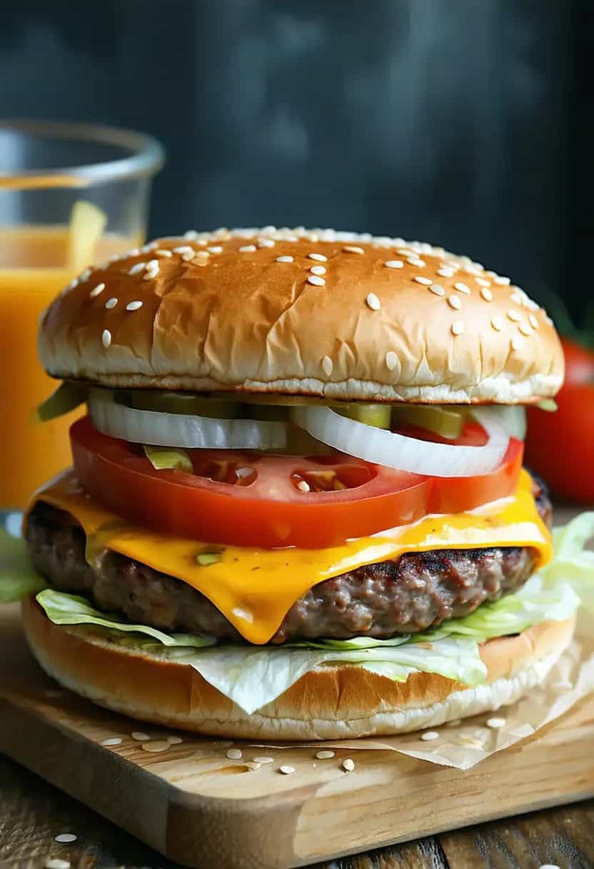 Hambúrguer Cheddar Americano Clássico